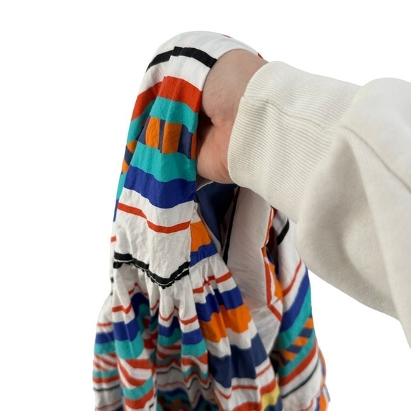 Mark D Sikes M.D.S Striped Multicolor Sleeveless Maxi Dress with pockets Size 6 - Picture 11 of 12